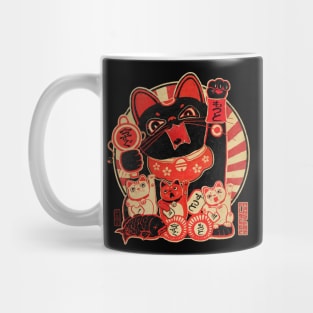 Lucky Cat Revolution T Shirt Mug